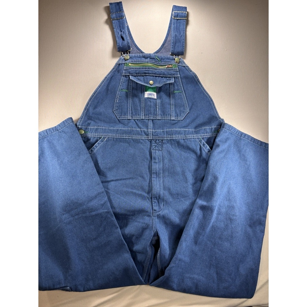 Liberty Men's Stonewashed Bib Overalls 38X30  Workwear Carpenter Farm‎